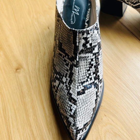 Midnight Velvet Women’s Clogs slip on snakeskin black brown and white size 8 - Picture 2 of 8